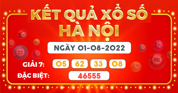 Xổ số Hà Nội ngày 1 tháng 8