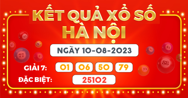 Xổ số Hà Nội ngày 10 tháng 8