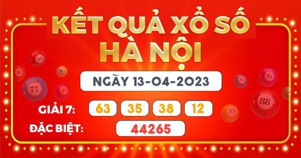 Xổ số Hà Nội ngày 13 tháng 4