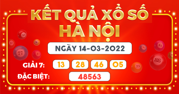 Xổ số Hà Nội ngày 14 tháng 3